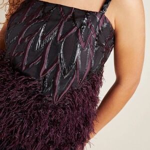 Anthropologie Pavarti Feathered and textured cami‎ top- NWT - retail 150